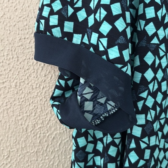 Women’s Plus Size Avenue Short Sleeve Top, 26/28 4X, Blue - Picture 2 of 6